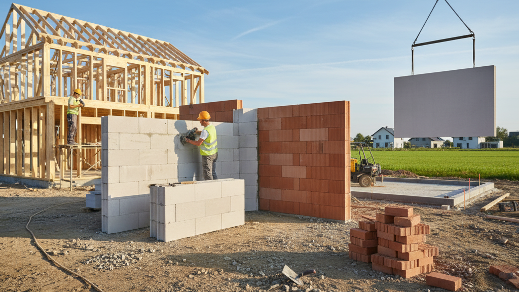 Obraz pokazujący budowę domu
