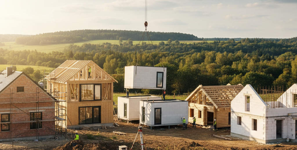 Obraz pokazujący plac budowy