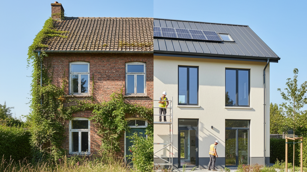 Obraz pokazujący remont domu