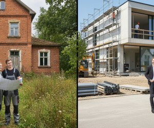 Obraz pokazujący decyzji o domu